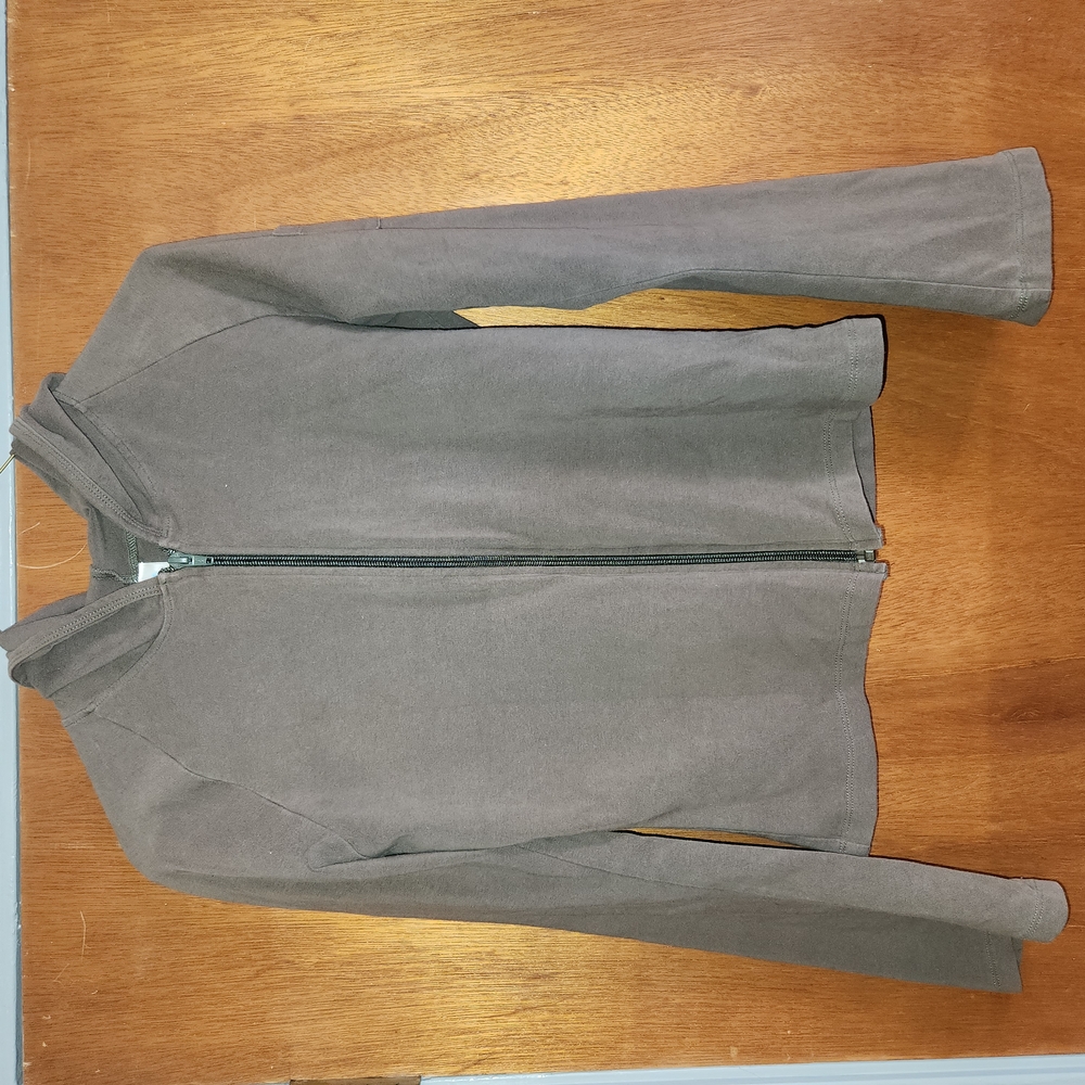 Casual Olive Zip-Up Jacket